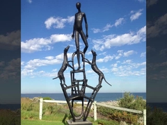 6M High Cast Bronze Figurines Outdoor Decor Modern Art Statues