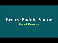 30CM High Casting Bronze Buddha Statue Large Size 	Gold leaf Finish