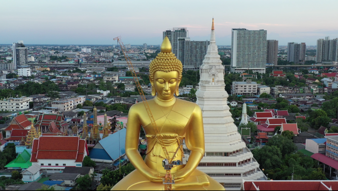 Large Brass Buddha Statue Outdoor Giant Gold Buddha Statue H71m Size 0