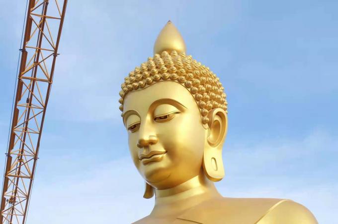 Large Brass Buddha Statue Outdoor Giant Gold Buddha Statue H71m Size 1