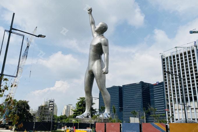 55.5M High Customized Perforated Metal Sculpture , Contemporary Steel Sculpture 1