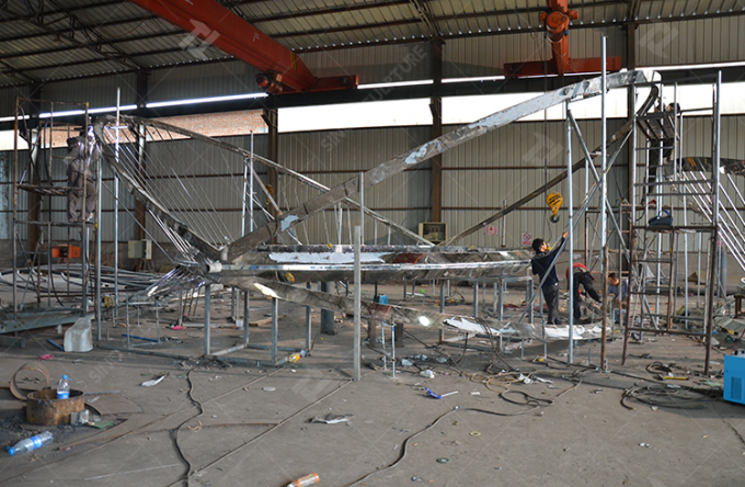 Stainless steel Atrium sculpture fabricated in Sino Sculpture Factory