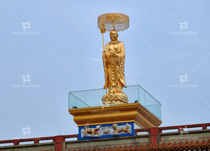 Casting Bronze Large Outdoor Buddha Statue , Buddha Bronze Sculpture In Singapore 0