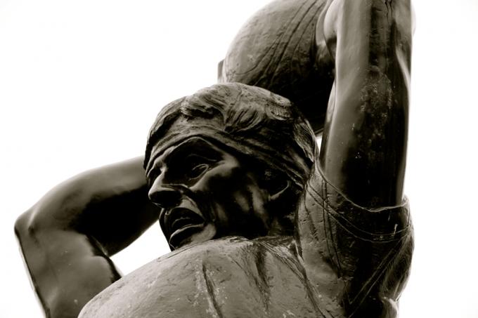 Details of the Bronze Rugby Sculpture
