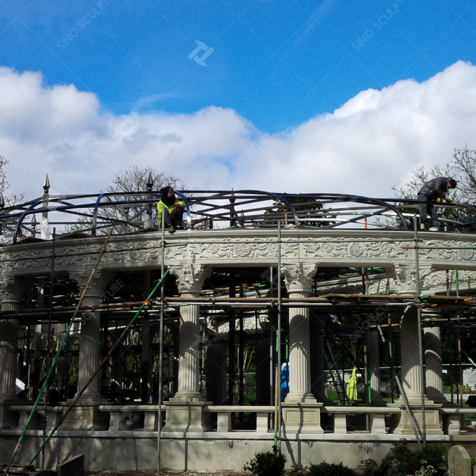 Arch Dome Of Gazebo, Stainless Steel Structure, London 2