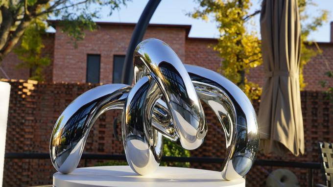 Mirror Stainless Steel Crab Sculpture, Richard Hudsons Sculptures 0