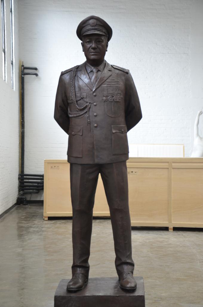 H1.8m Bronze Statue Casting Bronze Army Statues General Seare Mekonnen Ethiopia 1