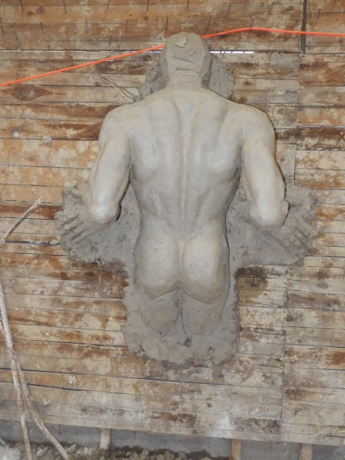 Restaurant Decorative Custom Bronze Sculpture With Patina Finish 0
