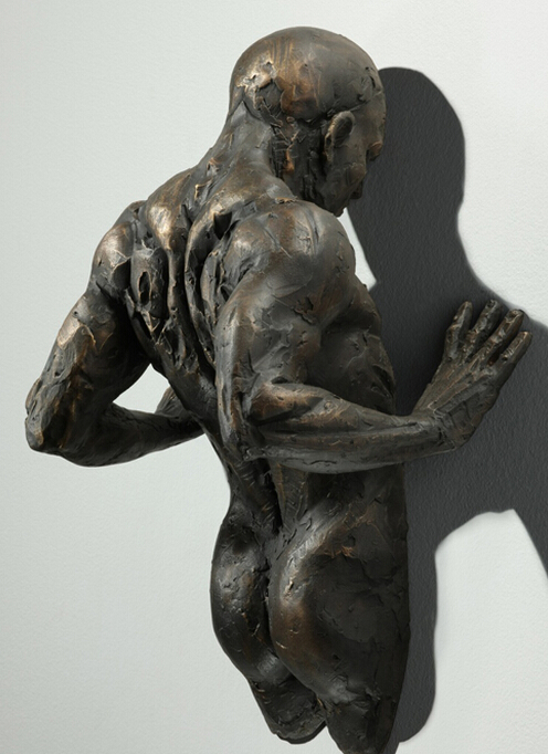 Restaurant Decorative Custom Bronze Sculpture With Patina Finish 2