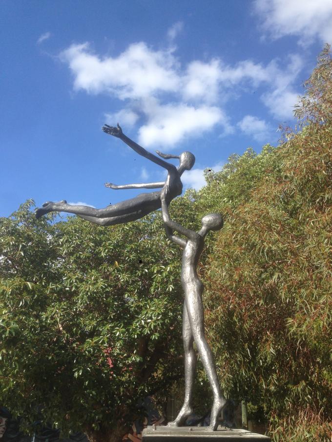 The completion of the cast bronze Figure
