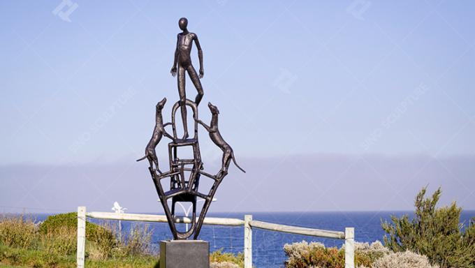 Outdoor Art Bronze Sculptures 6m High Silicon Bronze Cast Statue 1
