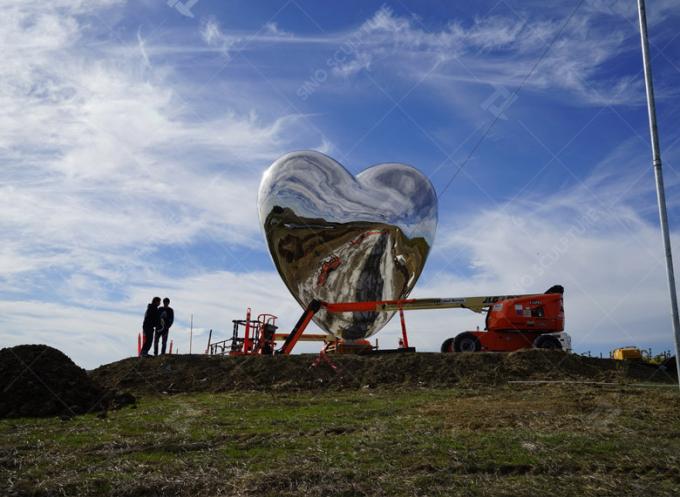 High Mirror Polished Love Me Stainless Steel Sculpture For Public Decoration In USA 1