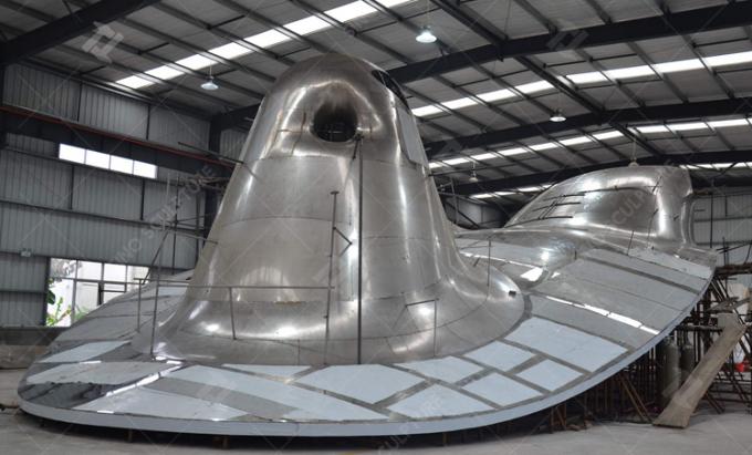 High Mirror Polished Stainless Steel Facade Hand Forging Discovery Slides 0