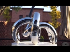 Spiegel gepolijst roestvrij staal architectonisch beeldhouwen