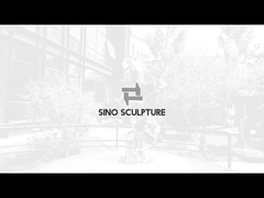 Kleurrijke elektroplatering Hedendaagse metaalsculptuur voor decoratie