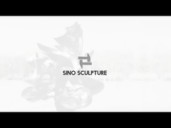 Escultura de la rueda del sol de bronce de tamaño medio