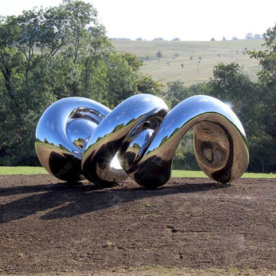 quality  Abstract Stainless Steel Sculpture Mirror Polished For Garden Decoration factory